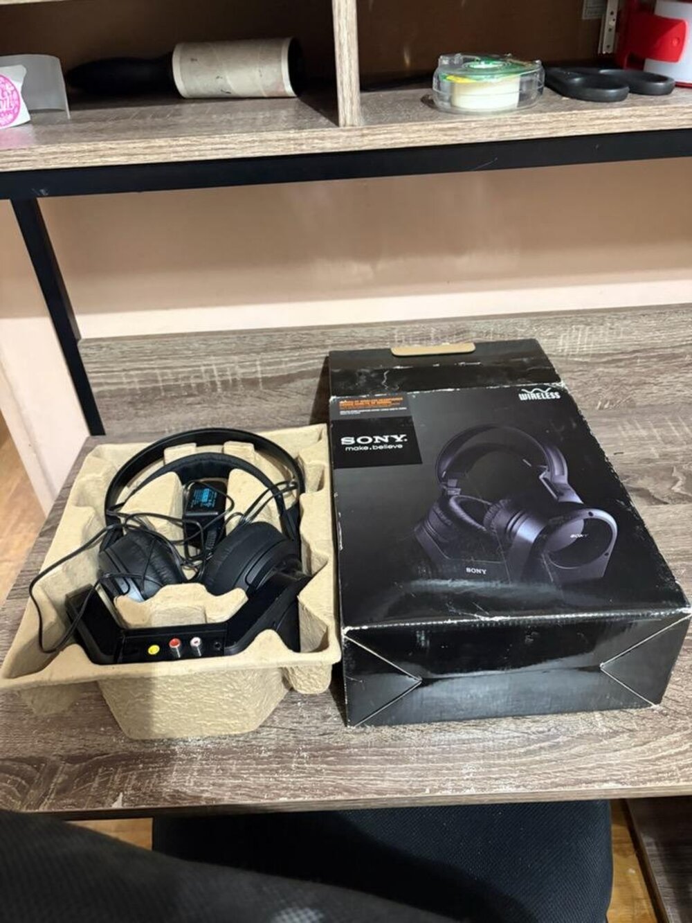 Sony MDR-RF970RK wireless stereo headphone system.